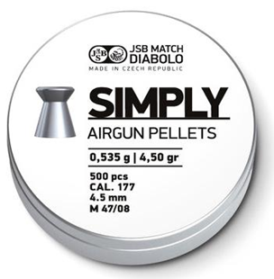 JSB Simply 4,50mm - 0,520g 500st JSB Simply 4,50mm - 0,520g 500st