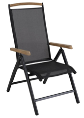 Brafab - Andy pos svart/svart teak Brafab - Andy pos svart/svart teak - Grebbestad Sommarmöbler