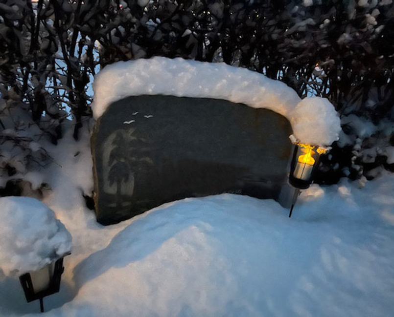 Hållare för gravlykta